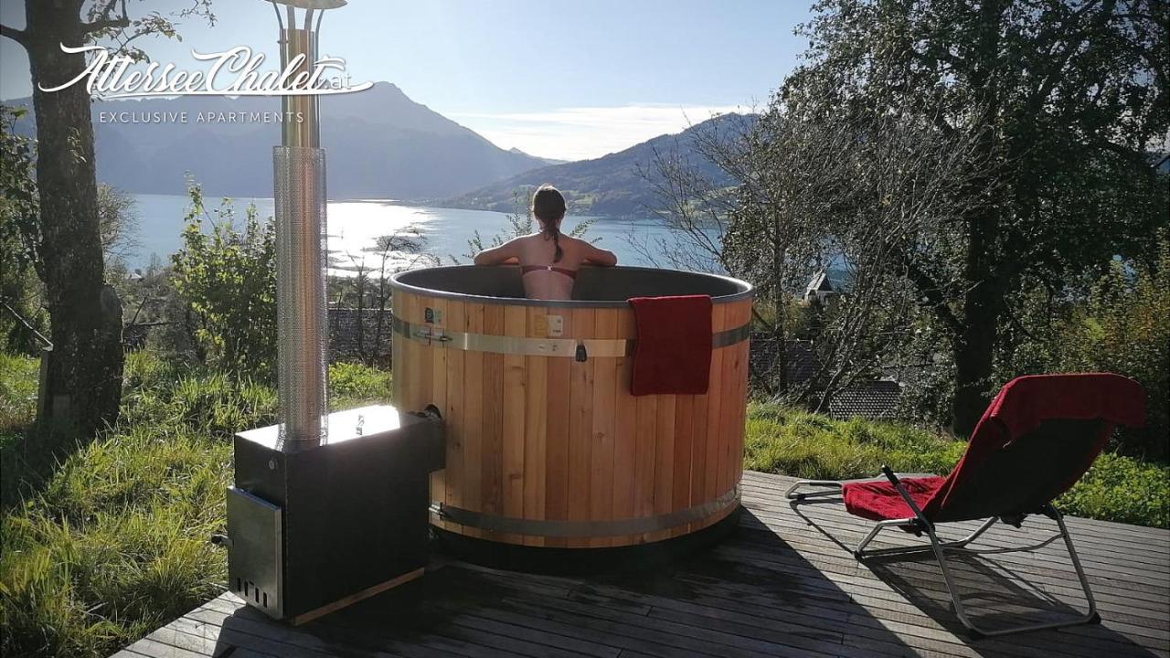 Attersee-Chalet Angermann Familie Spalt Steinbach am Attersee Eksteriør bilde